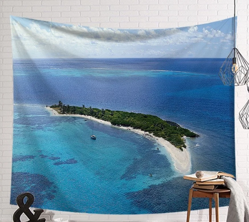 CAMMITEVER Приморский камни скалы гобелен с морской тематикой дропшиппинг настенный