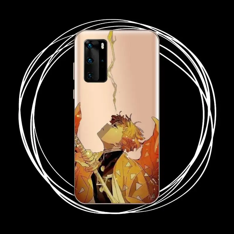 

Demon Slayer Kimetsu Yaiba Phone Case Transparent for Huawei P20 P30 P40 honor 8 10i P smart 2019 Samsung A71 A21S S10 20 plus