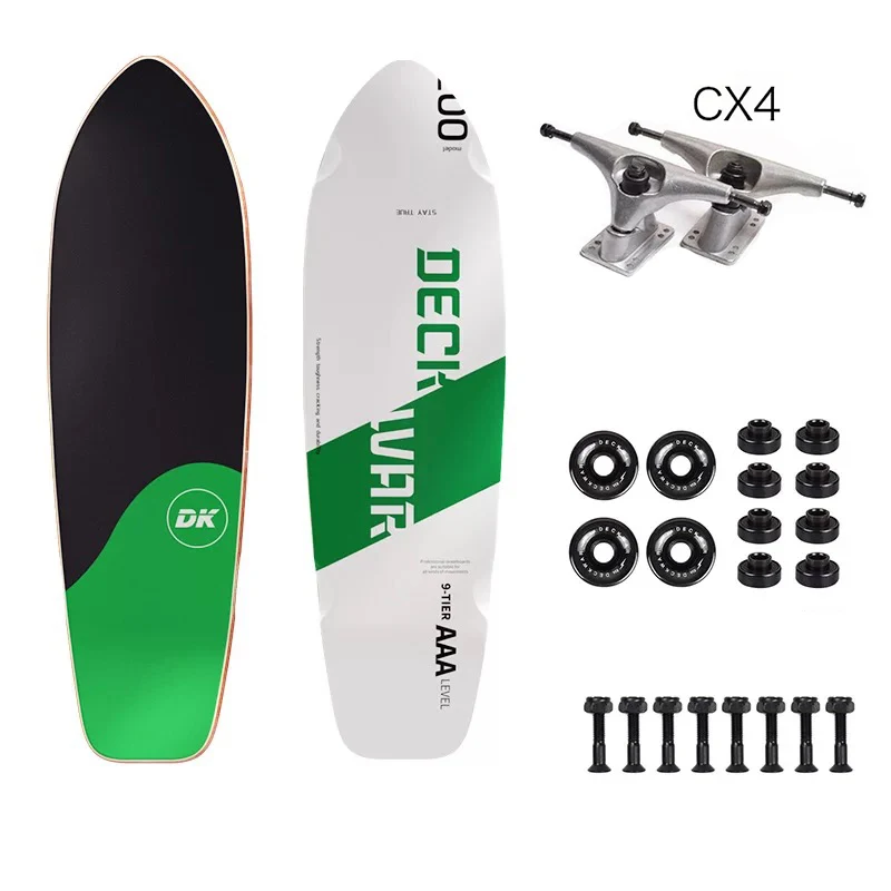 27inch Land Surf Skate Board CX4 Truck 7-Tier Maple Cruiser Penny Board Women Outdoor Carving Pumping Complete Surf Skateboard
