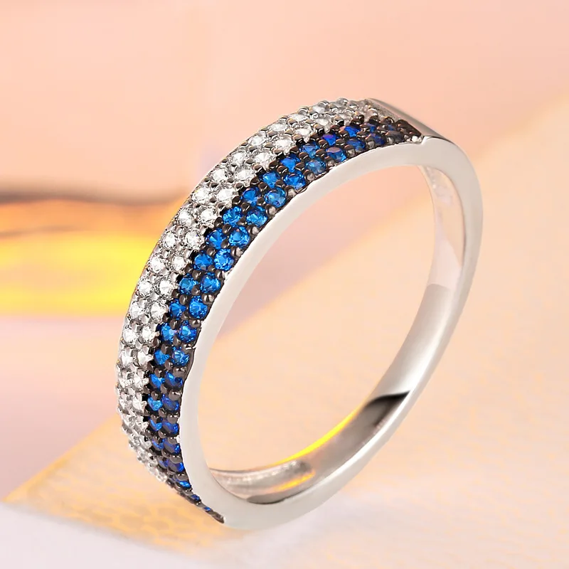Женское кольцо из серебра 925 пробы, с фианитом от AliExpress WW