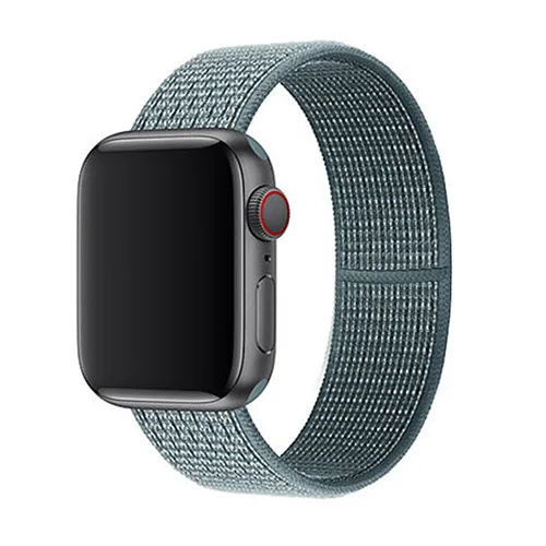 Спортивный нейлоновый ремешок для apple watch 4, apple watch 5, ремешок correa iwatch 44 мм, 40 мм, 38 мм, 42 мм, apple watch series 4, 3, 2, 1 - Цвет ремешка: Celestial Teal