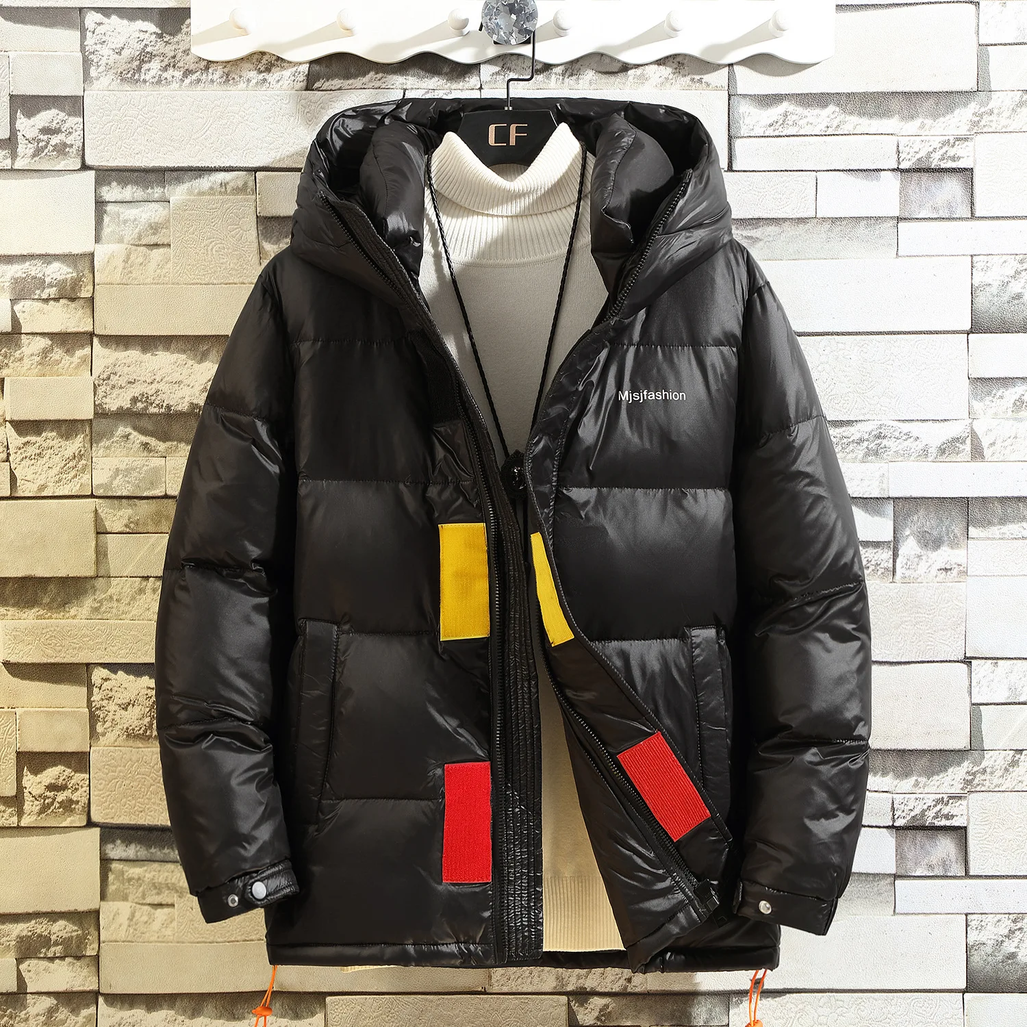 Новинка 2021 зимняя новая мужская куртка на белом утином пуху модное повседневное