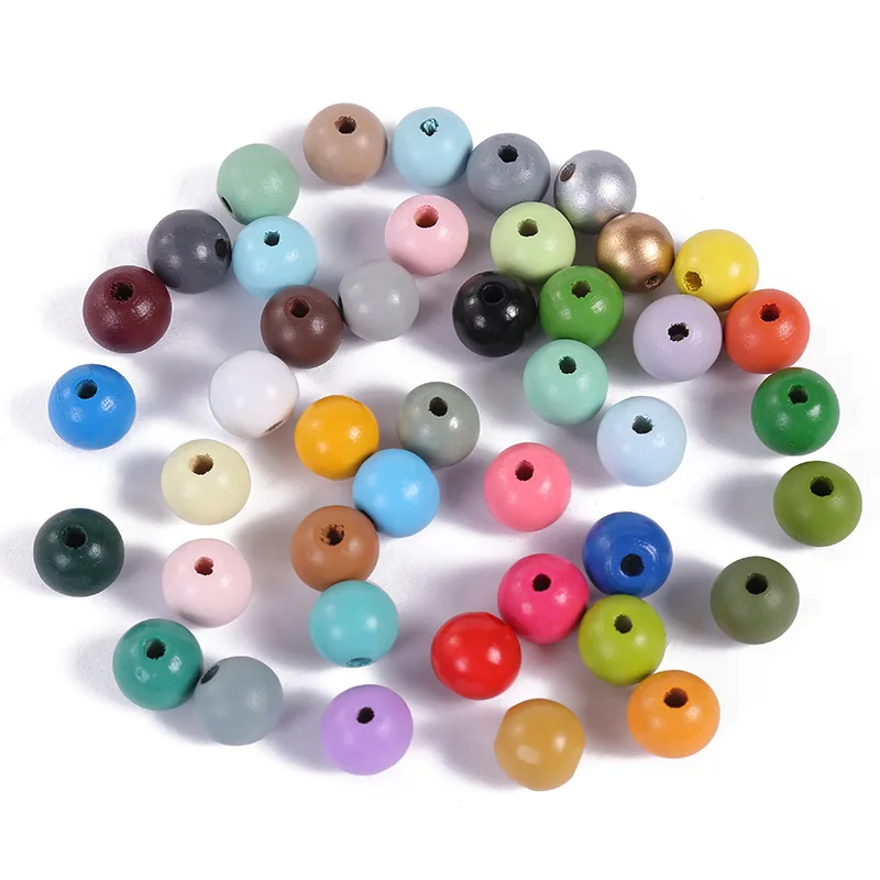 

20pcs 16mm Assorted Color Round Wood Beads Painted Wooden Spacer Beads for Garland,Farmhouse Decor,Jewelry Making and DIY Crafts