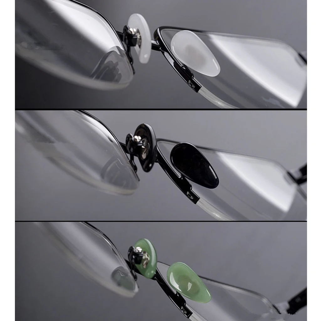 1 пара ввинчиваемых носоупоров для очков солнцезащитных нефритовых носоупоров| |