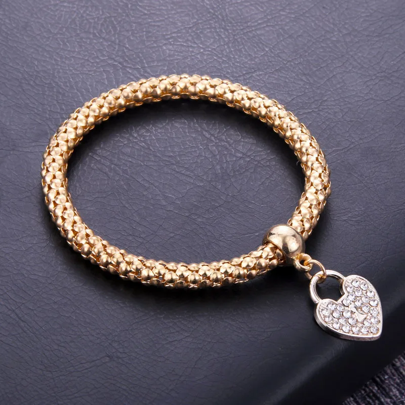 Pulseras Mujer Moda Крест Браслеты попкорн ДЛЯ Woemn шарм браслеты попкорн цепь ювелирные изделия для женщин Мода/девушка ювелирные изделия