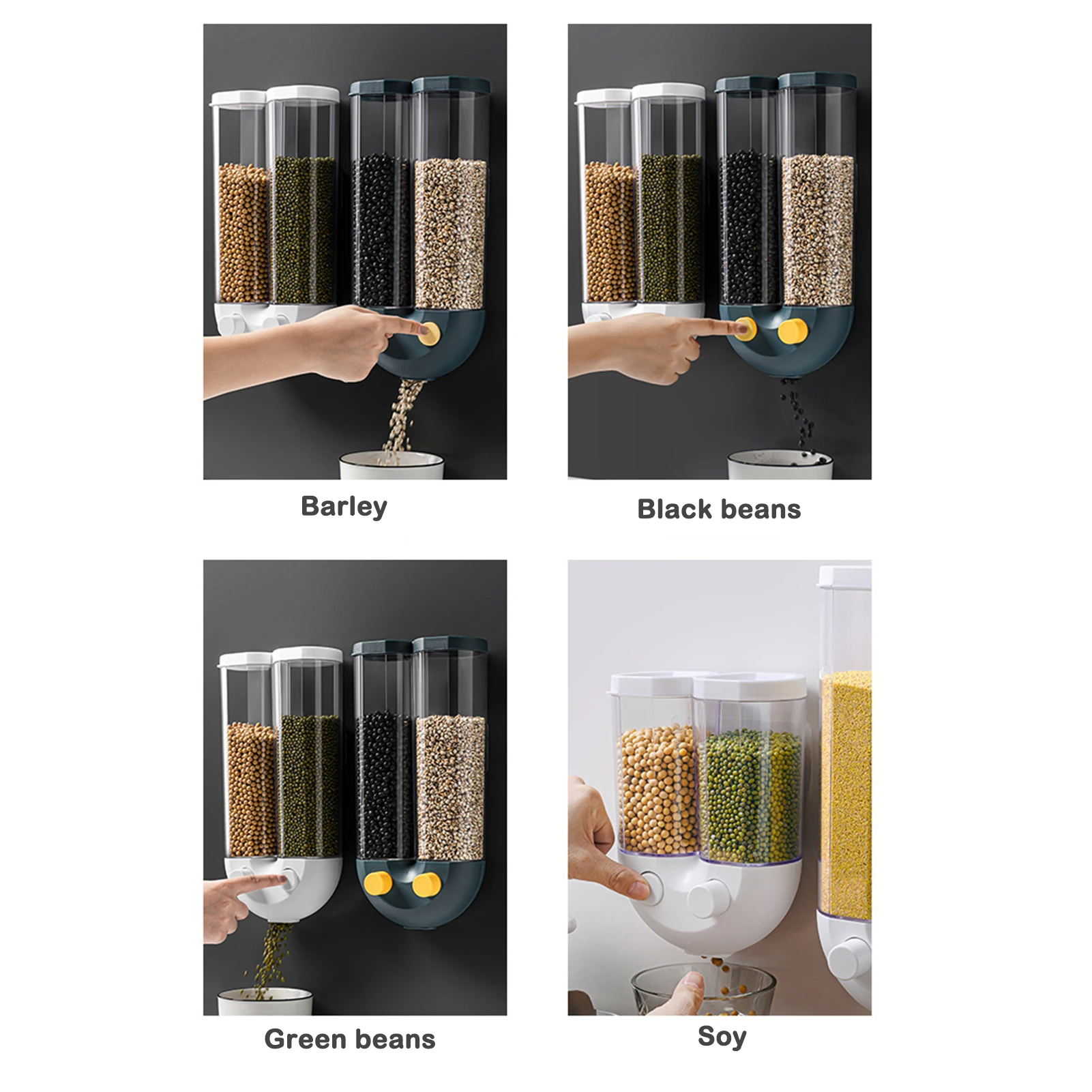 Настенный дозатор для еды бытовая банка хранения чая с хорошей герметичностью и