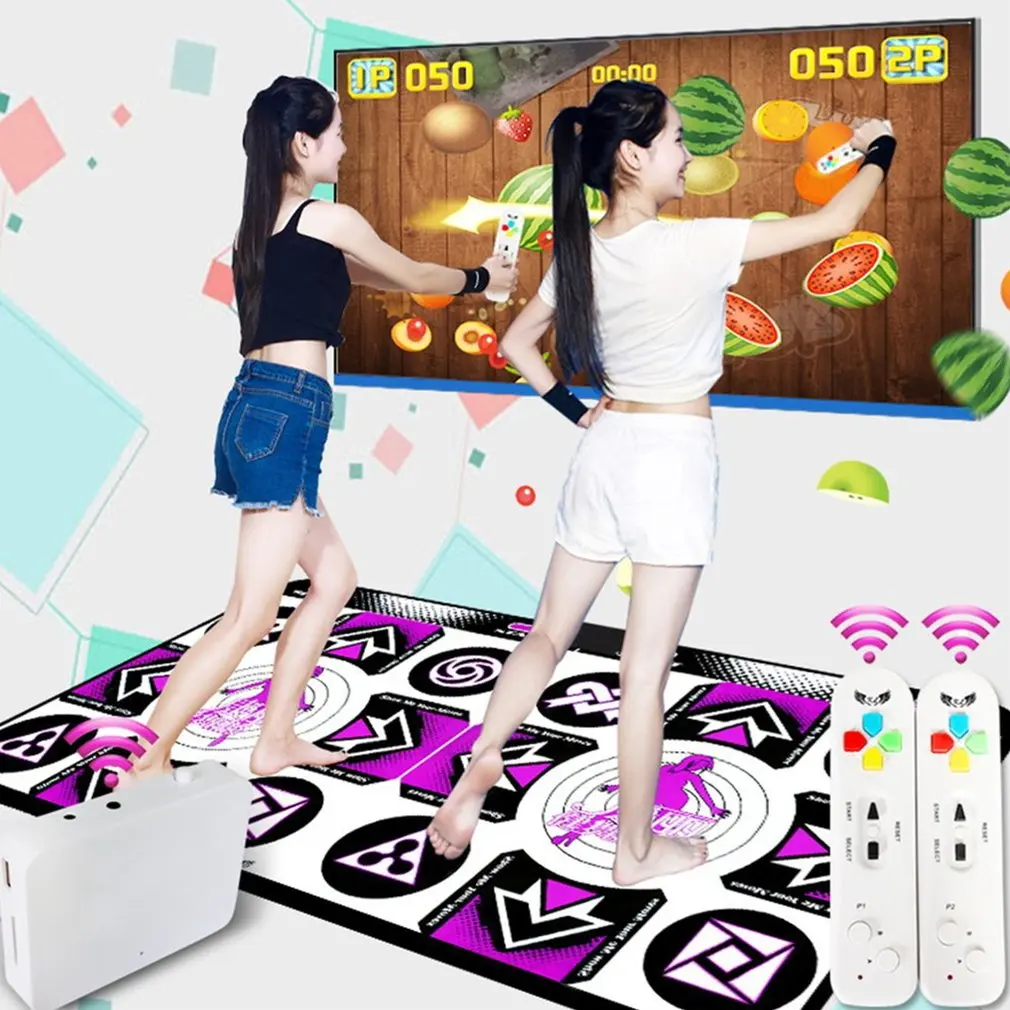 

Tv Computer Dual Purpose Remote Control Somatosensory Games Wireless Double Purple 11mm Dancing Blanket