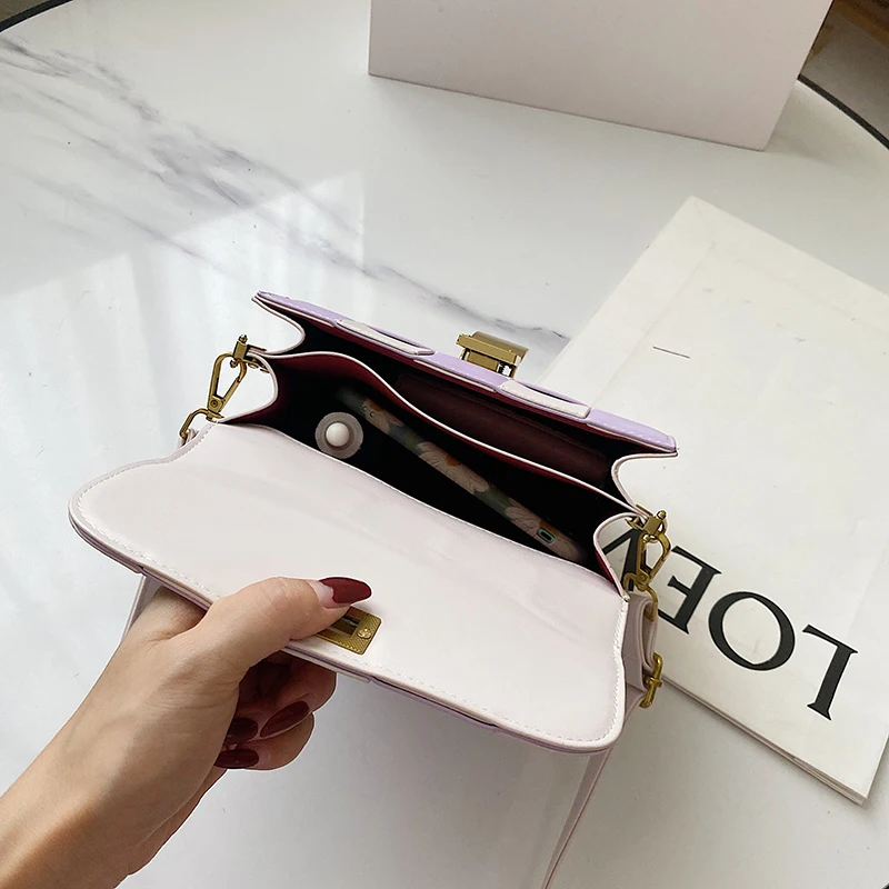 

Ladies Shoulder Messenger Bag New Pu Leather Ladies Crossbody Bag for Women Popular Weaving Luxury Handbags Women Shoulder Bags