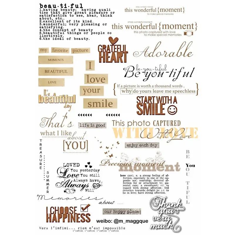 2 шт. акварельные поздравительные слова украшение сделай сам альбом для