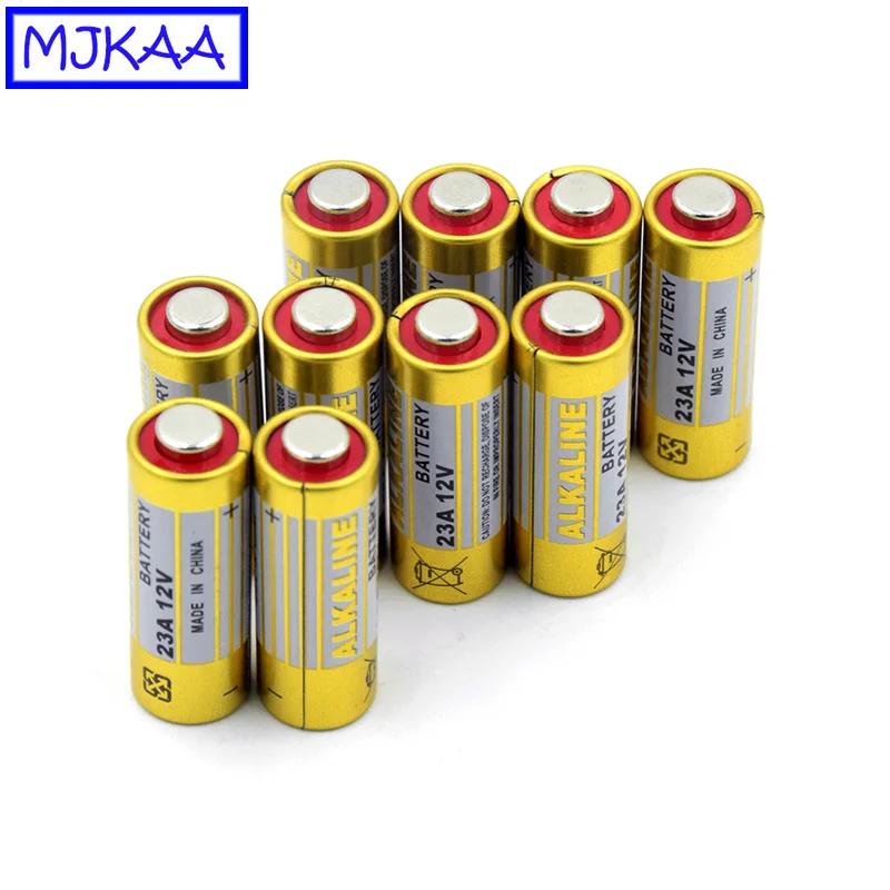 MJKAA 10 шт. 23A12V щелочные батареи маленькие сухие 23A 12 В 21/23 A23 E23A MN21 MS21 V23GA L1028 для камер