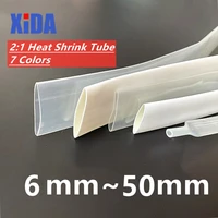 1 meter 21 8mm 10mm 12mm 14mm 16mm 18mm 20mm 40mm transparent clear heat shrink tube shrinkable tubing sleeving wrap wire kits