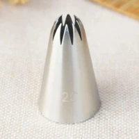 2c medium size stainless steel piping icing nozzle for cream pastry tools cake cream decoration for cakes fondant bakeware