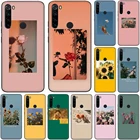 Силиконовый чехол для Xiaomi Remi Note 5, 6, 7, 8, 9 Pro Max, 8T, 9S, с изображением цветов