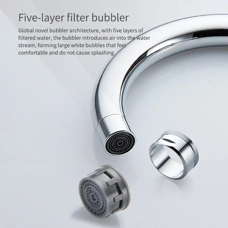 Kitchen Basin Tap Sink Mixer Twin Dual Lever Taps Swivel Chrome Waterfall Faucet For Bathroom | Обустройство дома