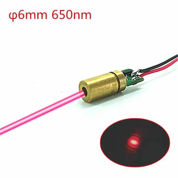 6mm 650nm 10mW Red Dot Laser Module Industrial Grade APC Driver | Инструменты