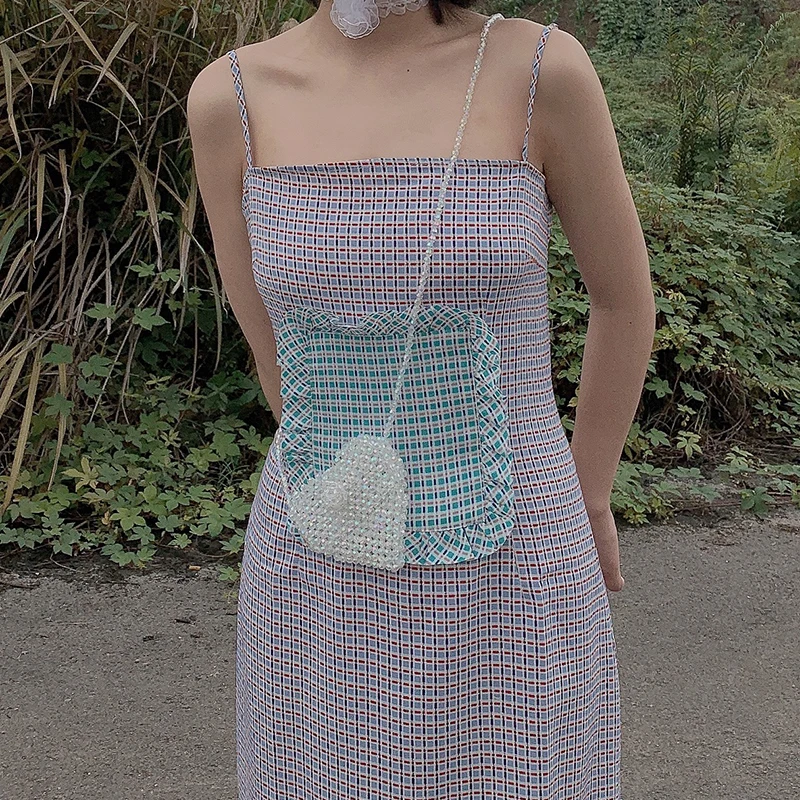 

Vintage love peach shape mini beaded handmade aslant change female single shoulder bag