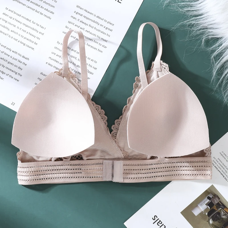 

Women Bra Sexy Lace Underwear Beauty Back Comfort Intimates Wirefree Thin Cup Brassiere Girls Lingerie