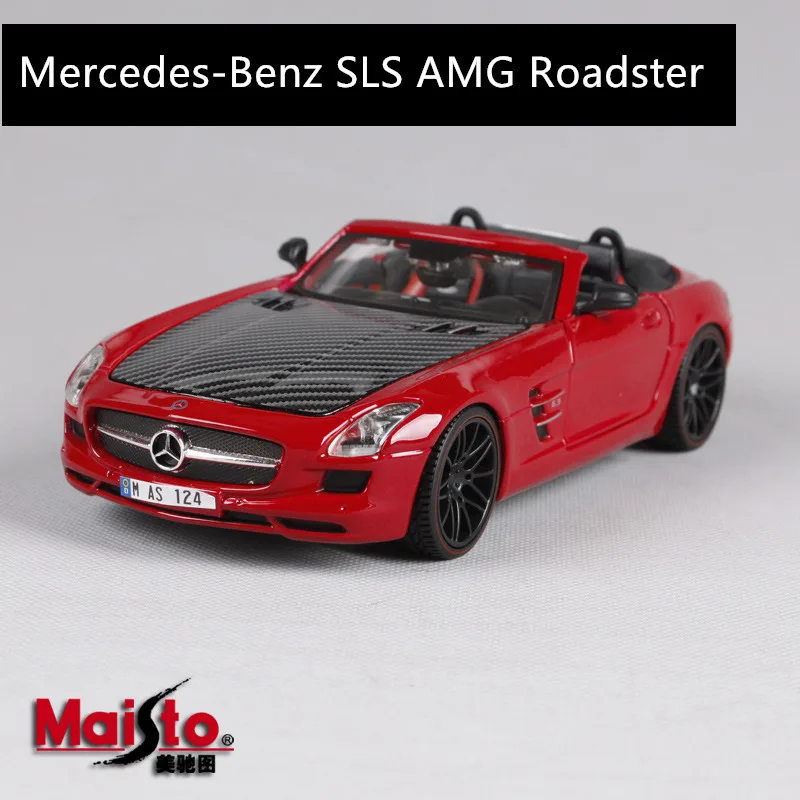 Benz sls AMG Maisto 1:24 Mercedes-Benz AMG GTsimulation модель автомобиля из сплава украшение Коллекция игрушек инструменты подарок - Цвет: Benz sls AMG