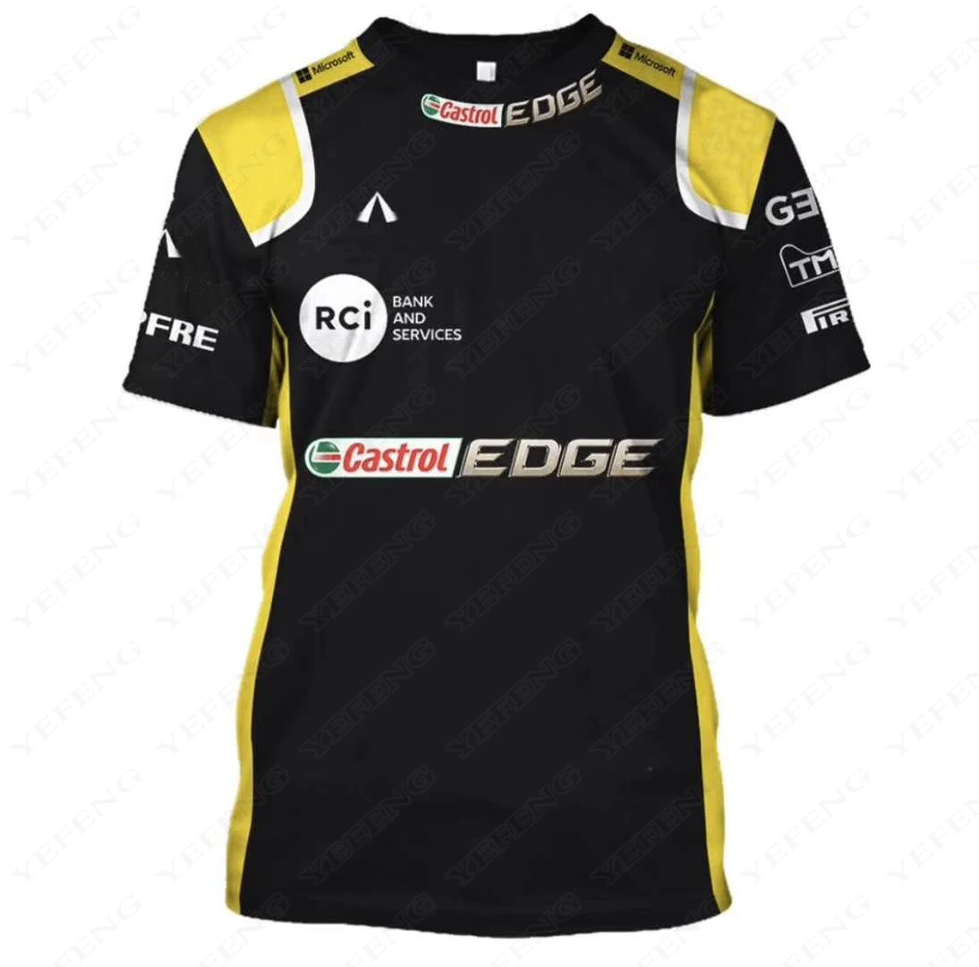 

2021 New Motorsport Car fan F1 Team T-Shirt Short Sleeve Motorbike Motocross MX Dirt Bike Cycling Motorcycle Quick-drying jersey