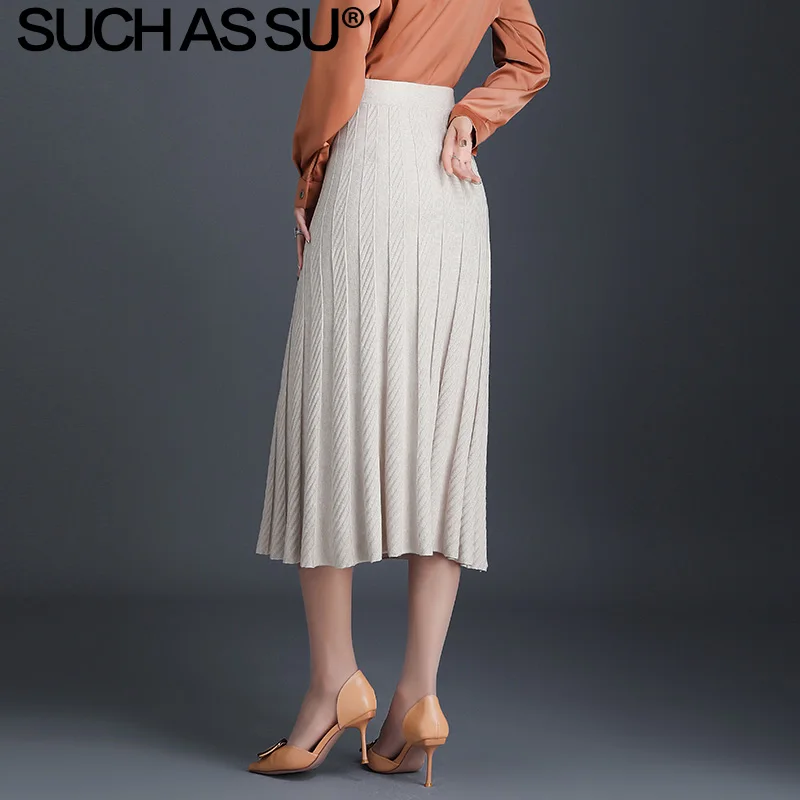 Новинка 2019 женские вязаные юбки Осень зима черный серый абрикосовый цвета