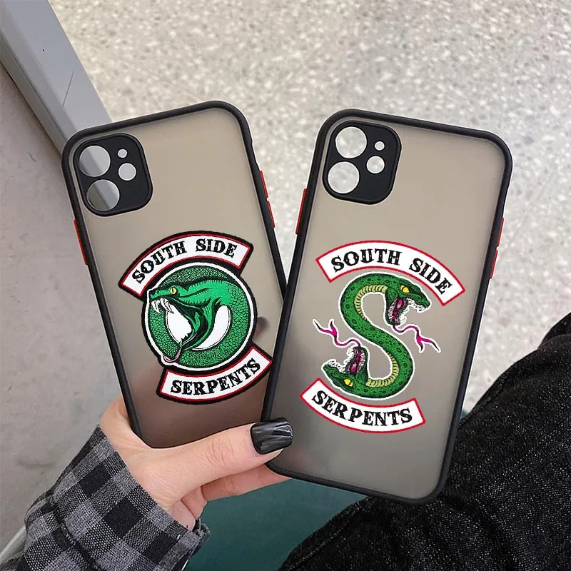 

Riverdale TV Show southside POPS color Phone Case For iPhone 12 11 Pro Max SE 2020 XR 6s 8 7 Plus XS Max Clear Matte Hard Cover