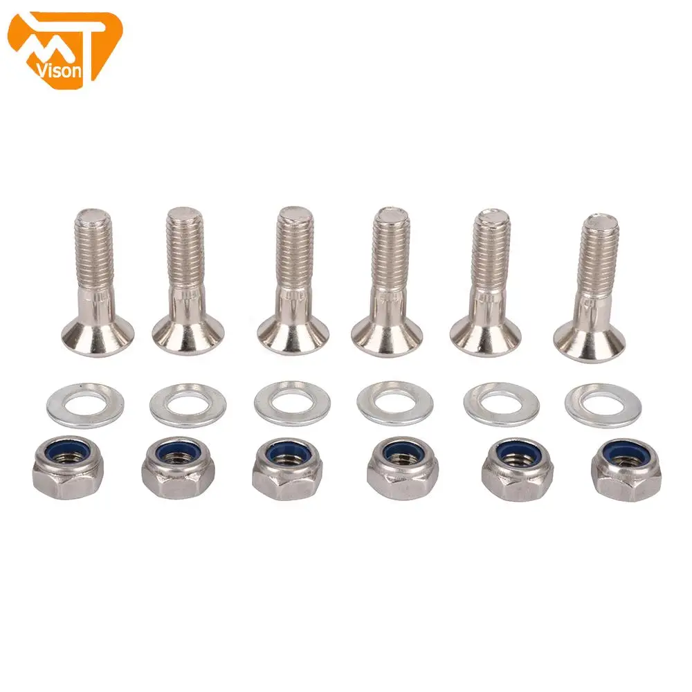 Универсальные серебряные звездочки болты гайки Картеры винты для цепного колеса
