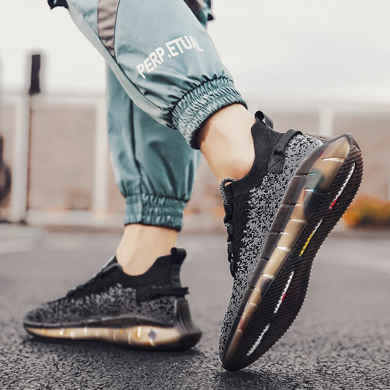 

2020 Men Blade Breathable Sneakers Comfortable Casual Shoes Men Breathable Air Mesh New Summer Zapatillas Transpirables