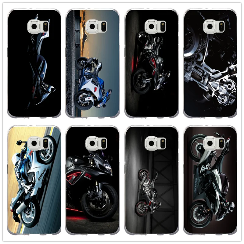For Samsung Galaxy Note 2 3 4 5 8 S3 S4 S5 Mini S6 S7 S8 S9 Edge Plus Shell Soft TPU Cell Phone Case Motorcycle Suzuki GSXR 1000 | Мобильные