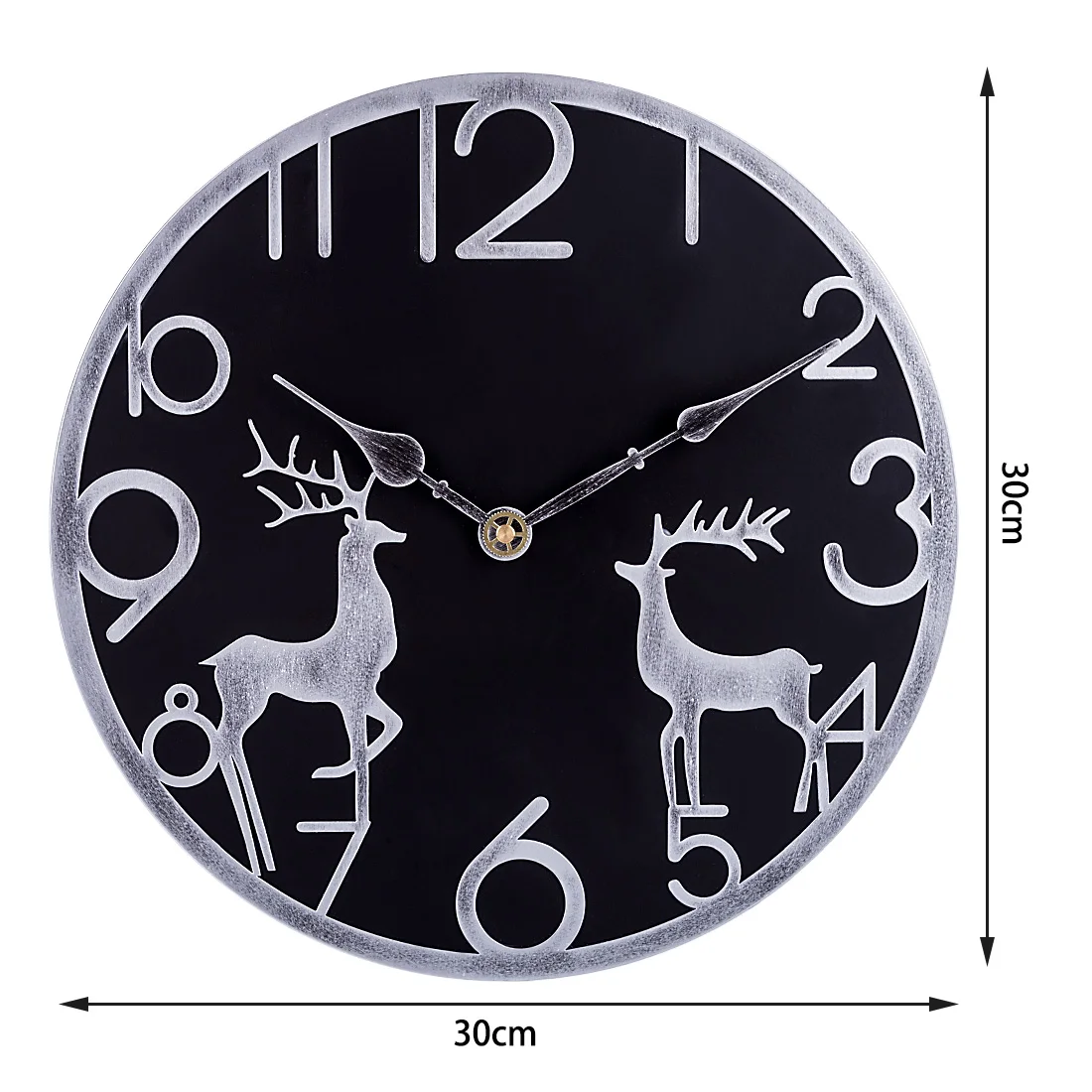 12 дюймов 30 см в скандинавском стиле с изображением лося бесшумные декоративные