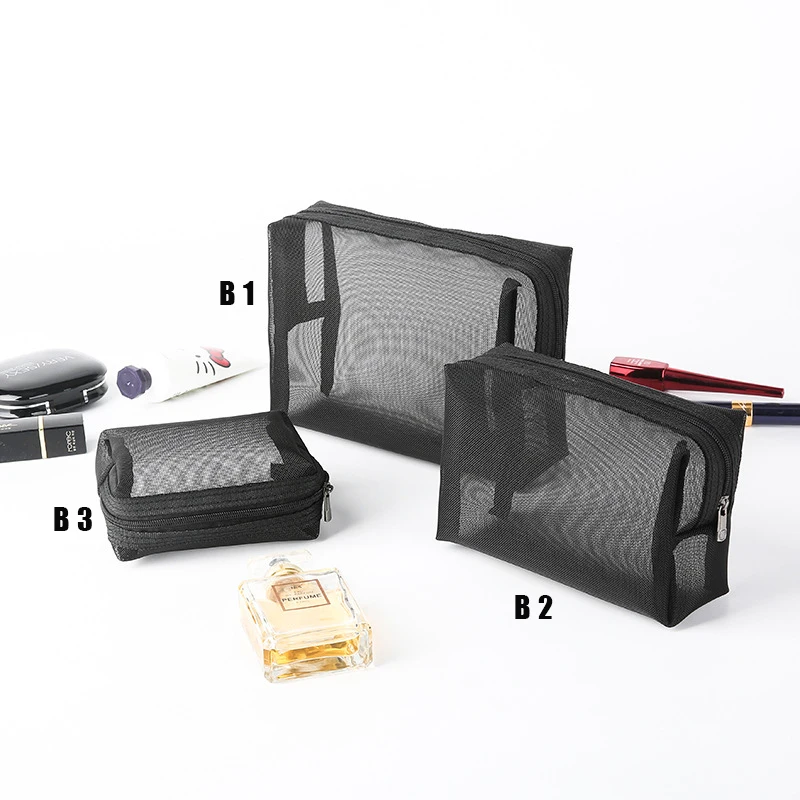 Женская косметичка для путешествий Повседневная прозрачная сетчатая сумка на