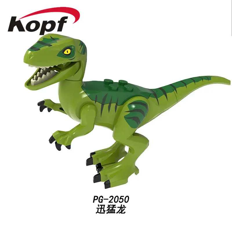 Пластиковые фигурки большого размера животные динозавр Раптор двойной
