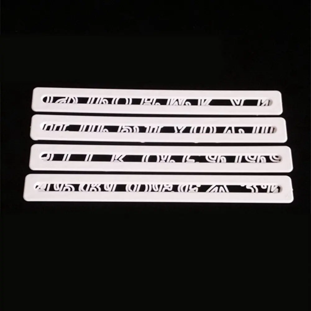 4 шт./компл. Пластиковая форма с буквами русского алфавита для кухни помадки букв