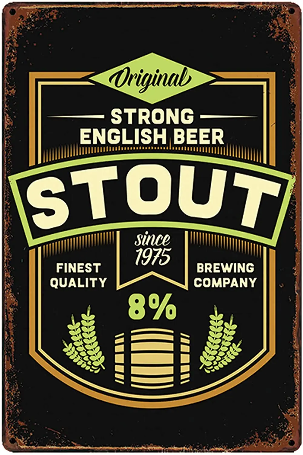 

Жестяные металлические знаки в стиле ретро для английского пива, настенное искусство | Толстая жестяная печать, плакат, украшение для бара