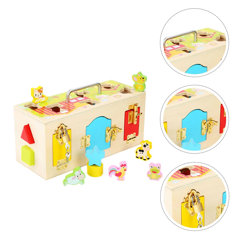 

1 набор, Детский развивающий брелок с животными