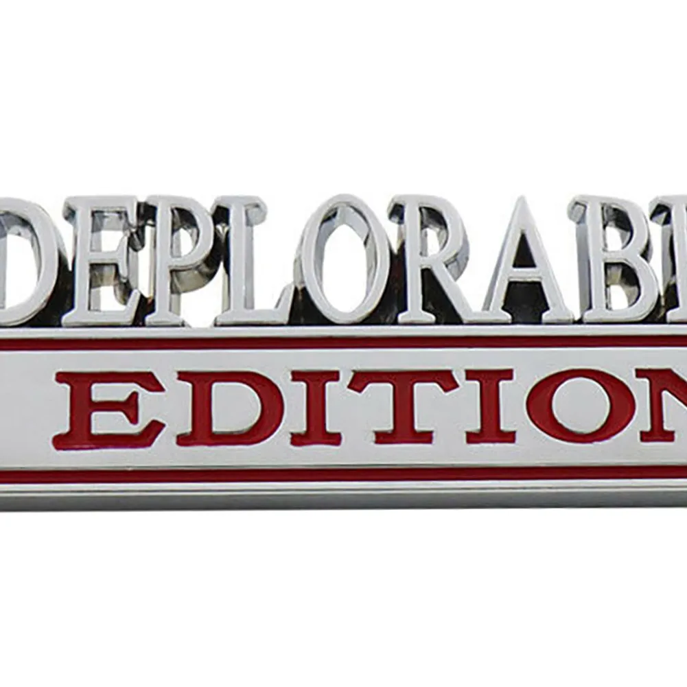 

3D Emblem 8cm*3cm Sticker Body DEPLORABLE EDITION Decal Fender Rear Box