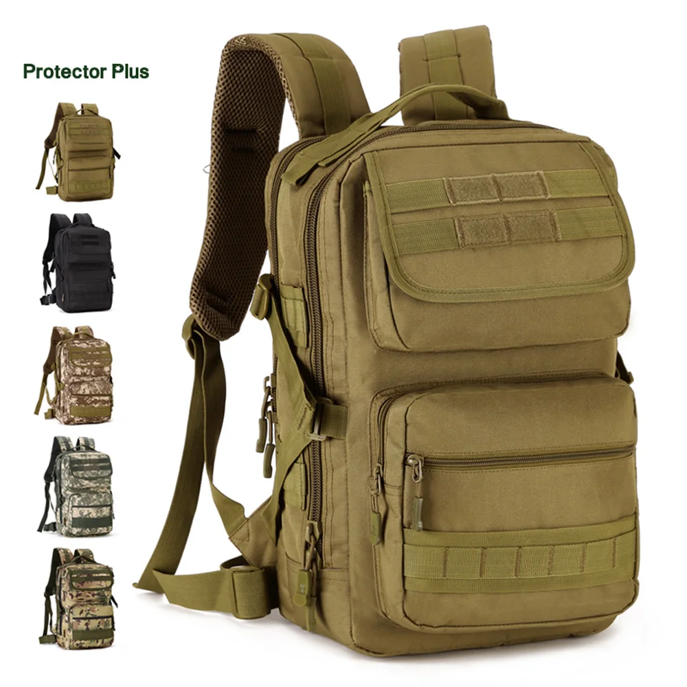 

25L Tactical Camo Assault Backpack Outdoor Mountaineer Hunting Hiking Trekking Rucksack Army Military Patrol MOLLE Bag