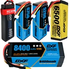 Аккумулятор DXF 3S 4S Lipo 11,1 V 14,8 V 6500mah 6750 100C Золотая серия для радиоуправляемой машины 18 110 багги Грузовик Arrma xxmax