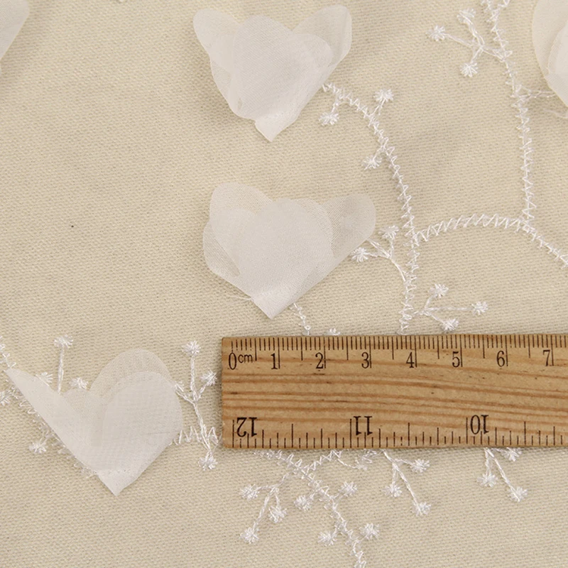 130X100CM вышитый цветок мягкая сетка тюль ткань для юбки пачки блузка одежда