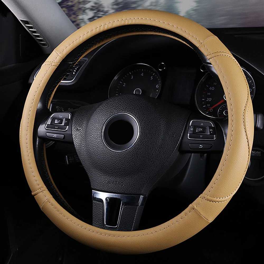 Универсальный чехол на руль для vw tiguan Golf Polo peugeot 208 Kia Morning Suzuki Spacia Wagonr Daihtsu Mira Renault и
