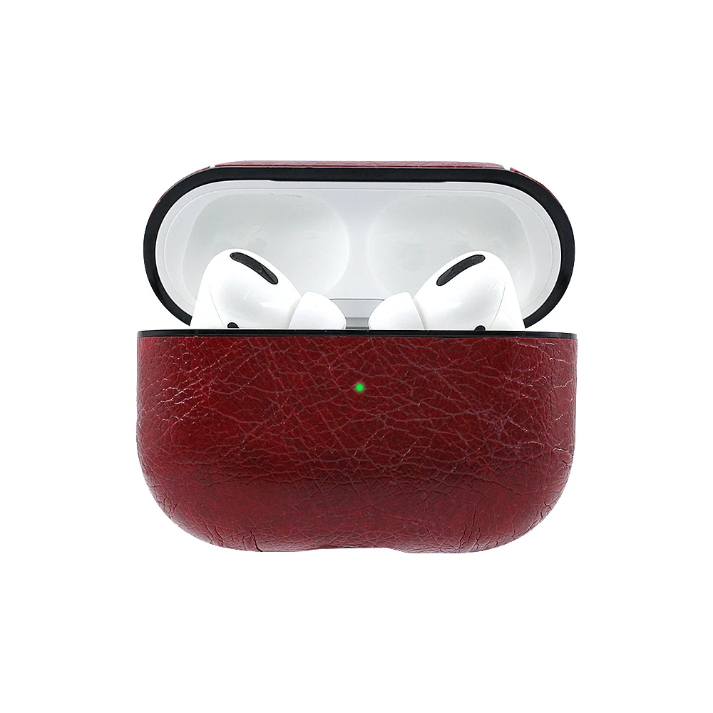Роскошный чехол для Airpods Pro Чехол наушники из искусственной кожи Apple Air Pods 3
