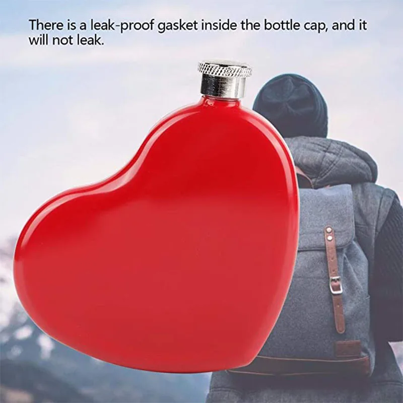 Фляжка в форме красных губ 5 унций пищевой алкогольный ликер из нержавеющей стали