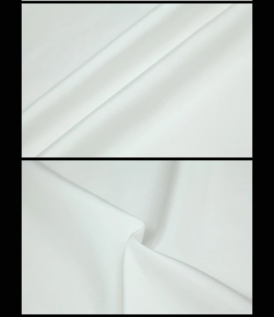 Импортная Белая Яркая шелковая атласная ткань драпировка платье рубашка | Дом и