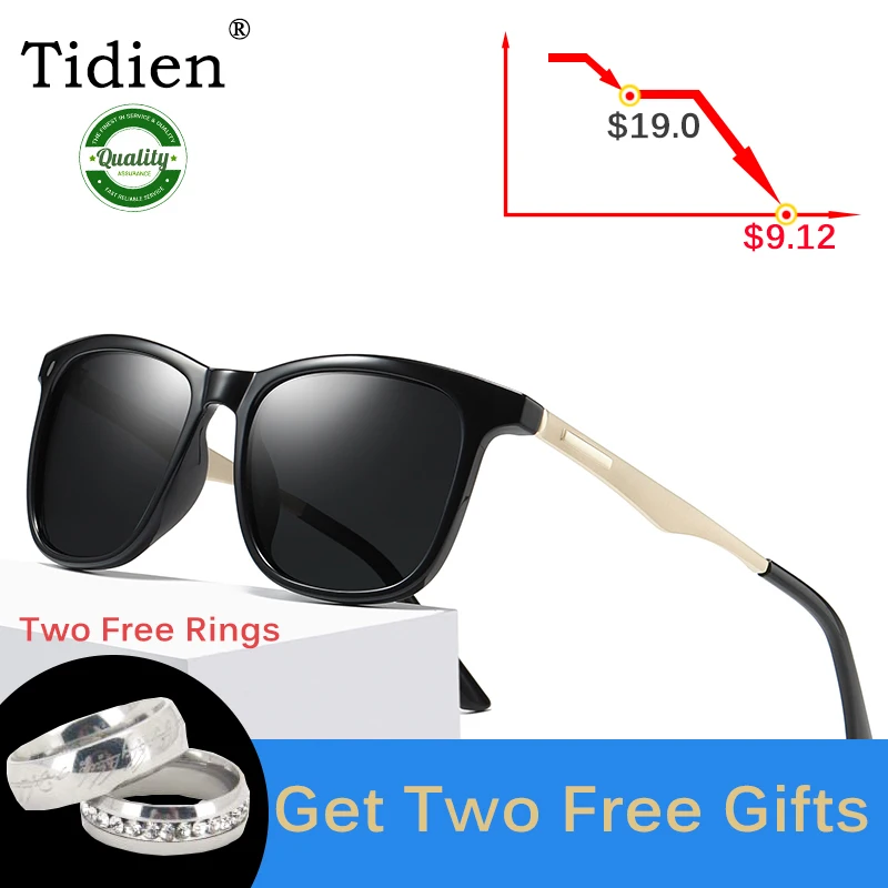 Очки солнцезащитные женские поляризационные в металлической оправе|Мужские