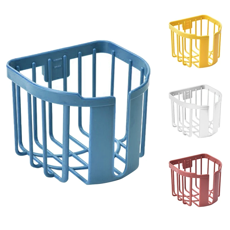 

Wall Mount Toilet Paper Holder Punch-Free Roll Paper Shelf Toilet Paper Tray Waterproof Tissue Storage Box