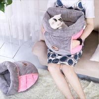 dog pet bed kennel cat sleeping bag deep sleep pet dog bed house cats cozy nest soft kennel bed cave house sleeping bag mat pad