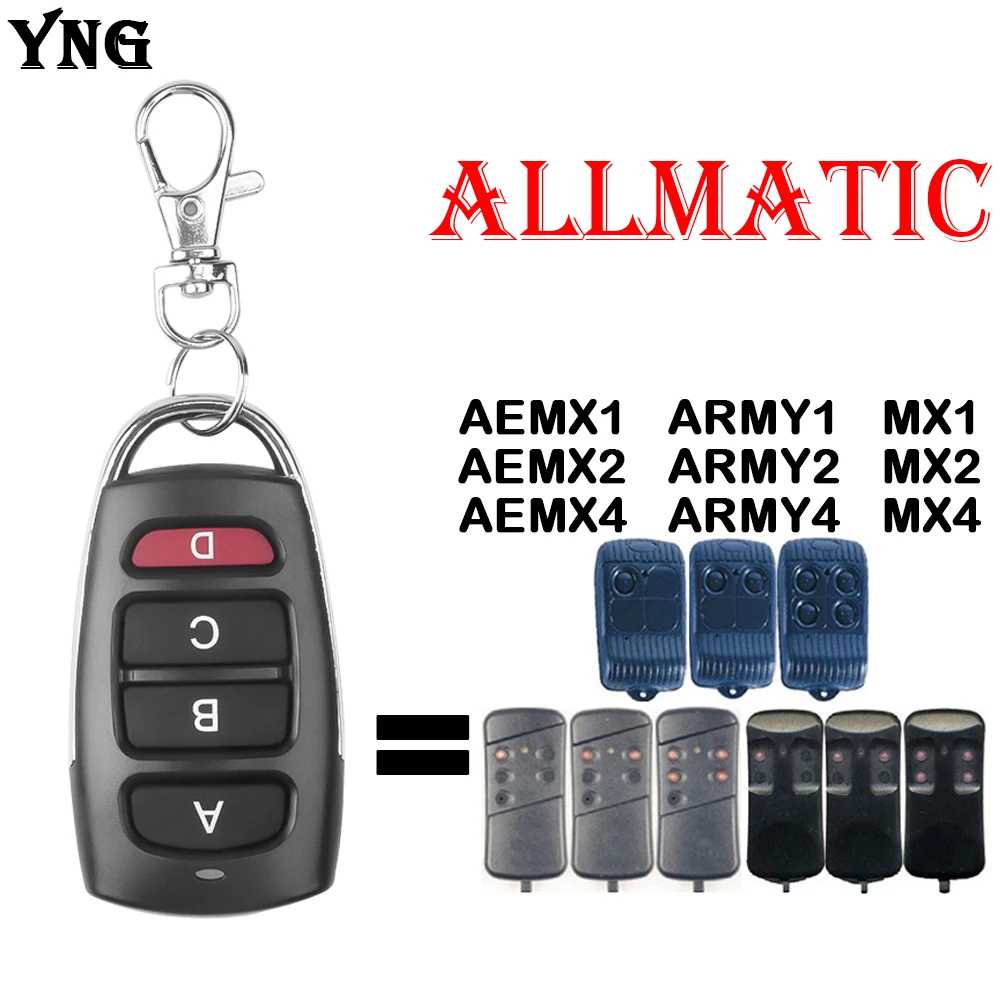 

Пульт дистанционного управления ALLMATIC MX1 MX2 MX4 AEMX1 AEMX2 AEMX4 ARMY1 ARMY2 ARMY4