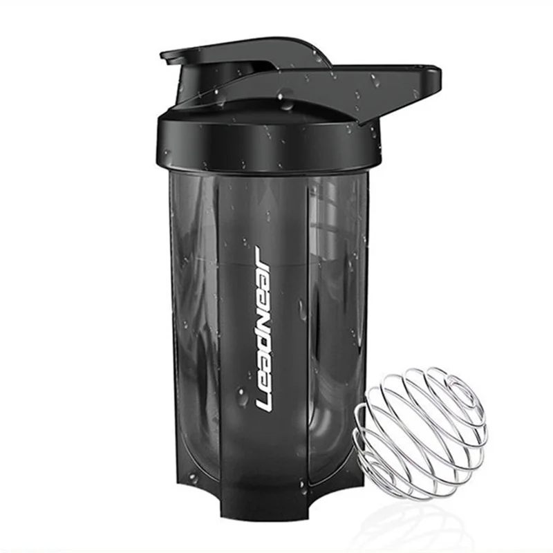 

Уличная бутылка для воды для напитков, пластиковая герметичная Спортивная бутылка для молочного коктейля, протеиновых коктейлей, шейкер дл...