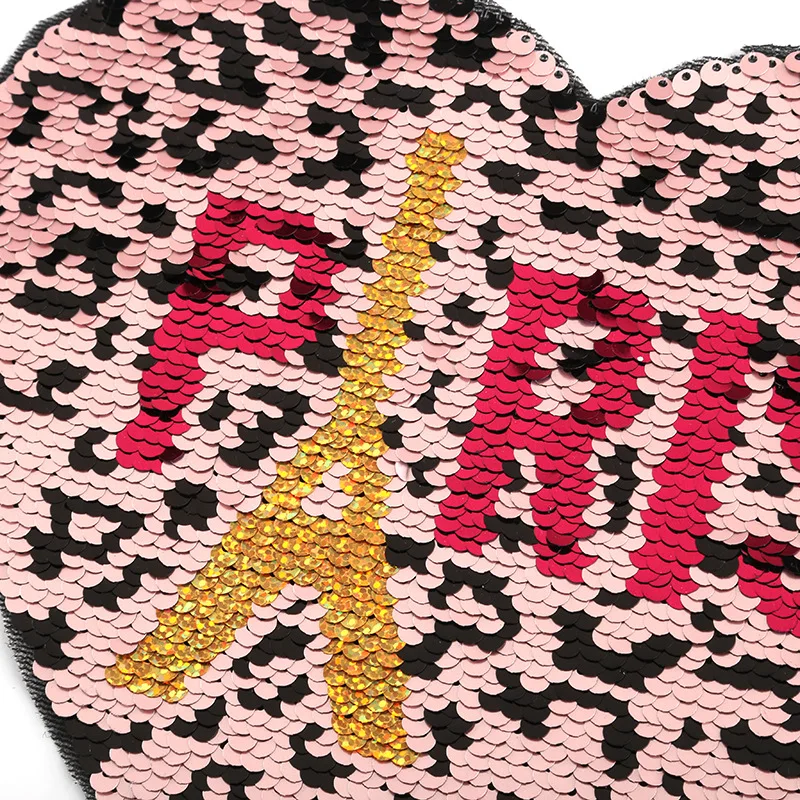 

Love DIY embroidery sequins ironing patch cloth stickers badges clothing bags embroidered patches for decoration