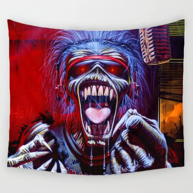

2021 New Skull Tapestry Printed Wall Hanging Tapestry Polyester Tapestry