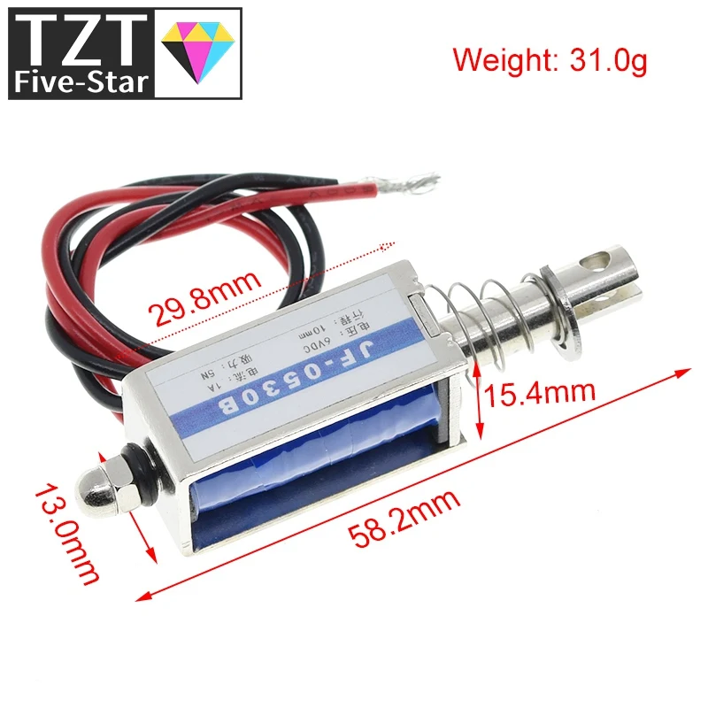 TZT JF-0530B 6 в 12 В 24 пост. Тока Push &amp Pull Тип открытая рама электромагнит сила удержания